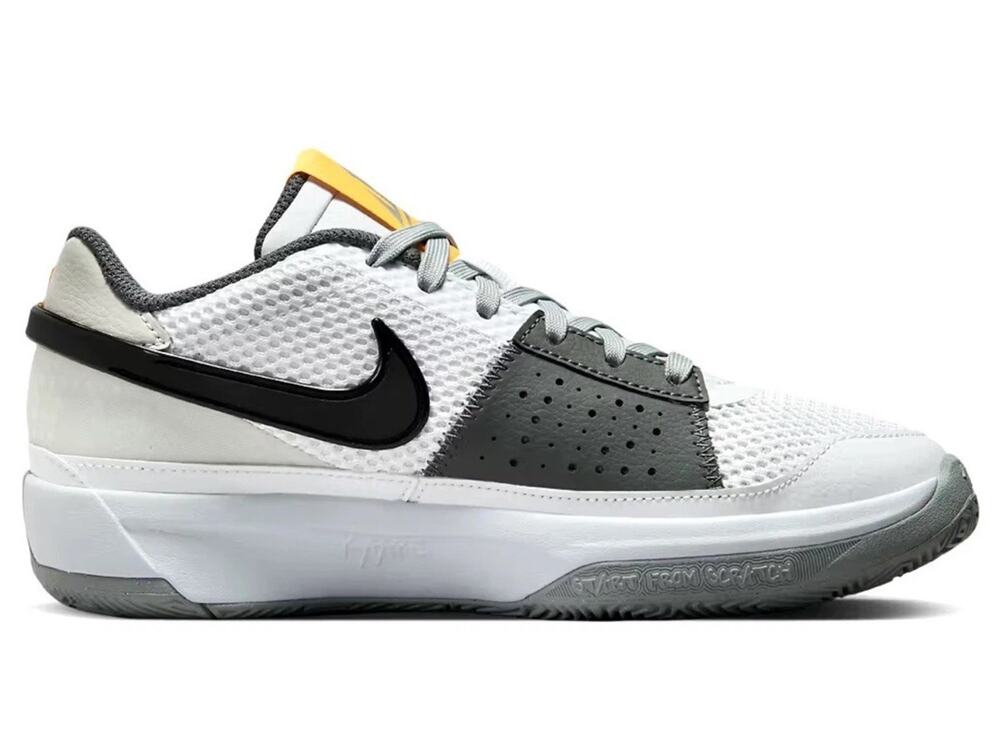 Nike JA 1 Basketball Shoe White Light Smoke Grey Black DR8785-100 men’s 18